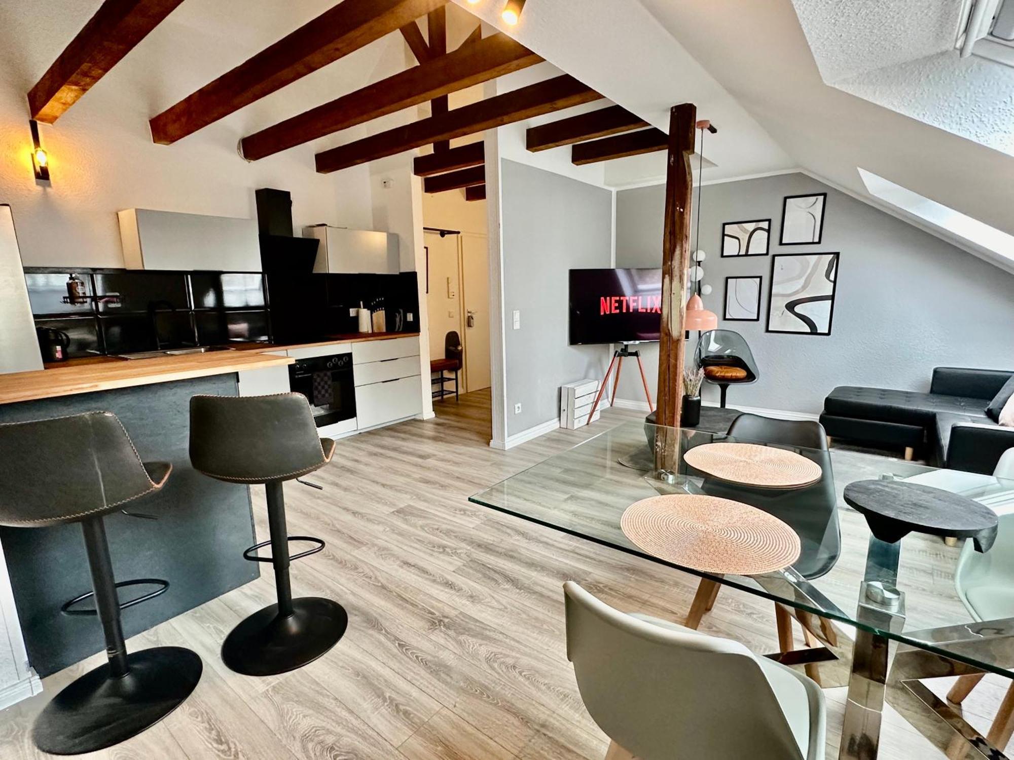 보훔 Stilvoll Im Zentrum Balken Loft 아파트 외부 사진